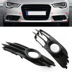 Front Bumper Fog Light Grille for Audi A6 C7 (2012-2015)