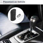 Gear Shift Knob Cover for Nissan Tiida (2004–2012) Black Grey Faux Leather