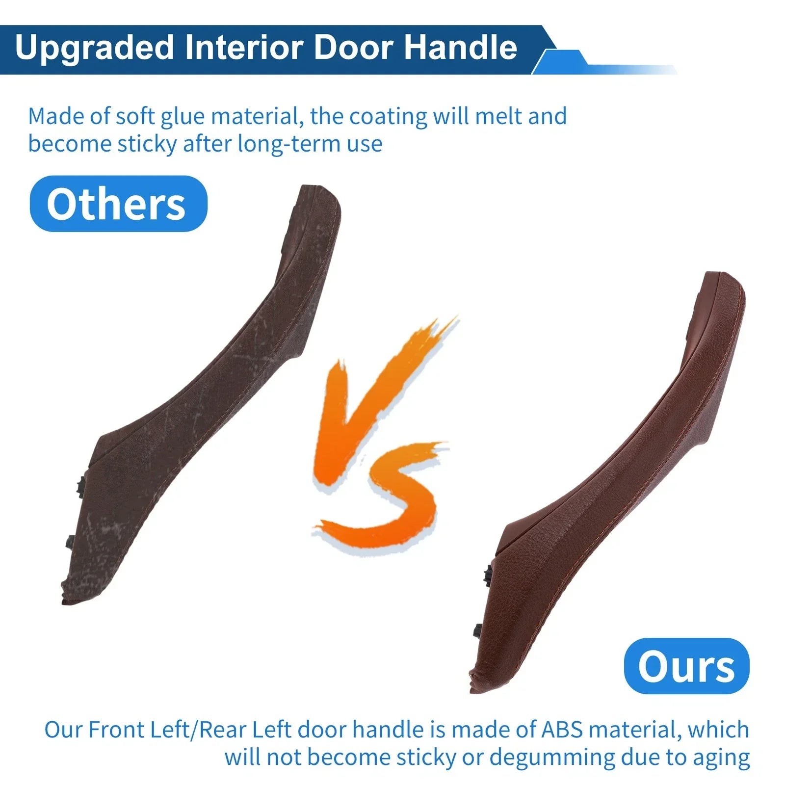 Inner Door Panel Handle for BMW F10 F11 F18 Wine Red (2010-2017)