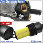 Oil Filter Housing Adapter with Gaskets for Jeep Chrysler Dodge Journey (2014–2017)