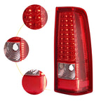 LED Tail Lights Brake Lamps Pair for Chevrolet Silverado (2003-2006)