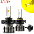 2X CANBUS 2504 5202 LED Fog Light Bulbs for 3000K Yellow