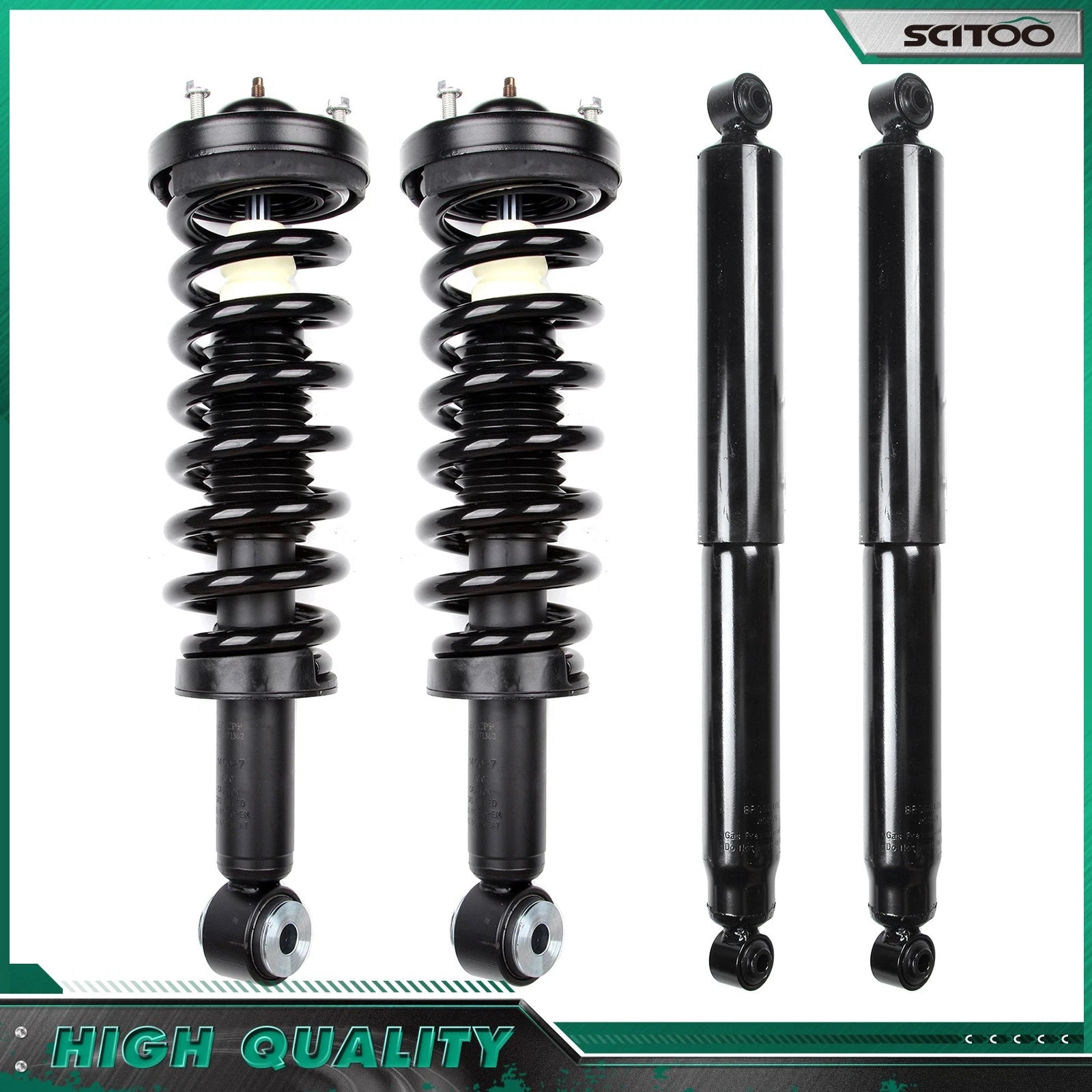 Set of 4 Complete Struts & Shocks for Ford F150 RWD