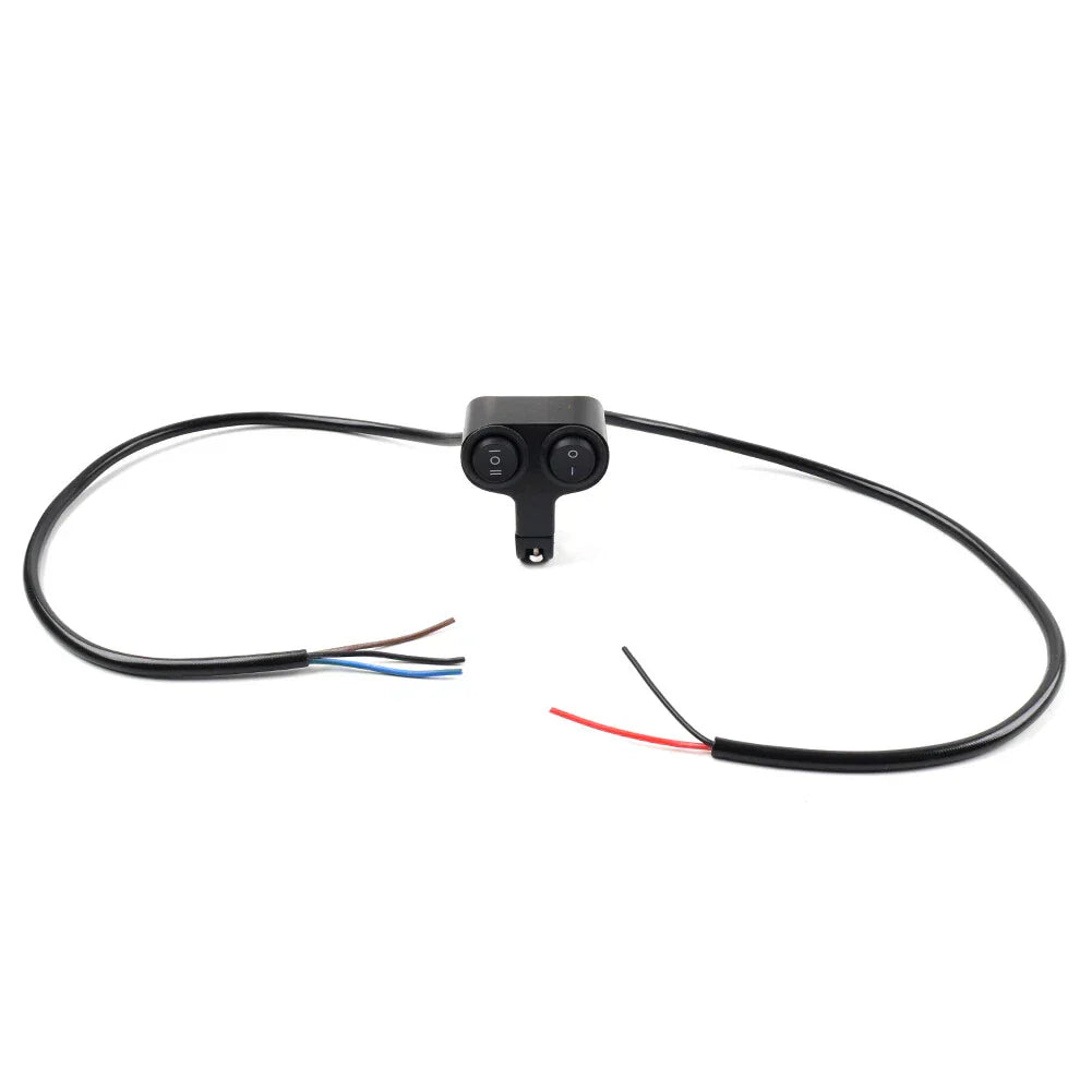 7/8" Dual Button On/Off Switch for Motorcycle ATV Handlebar Headlight Light