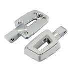 Chrome Passenger Footpegs for Harley Street Fat Bob 2018-2025
