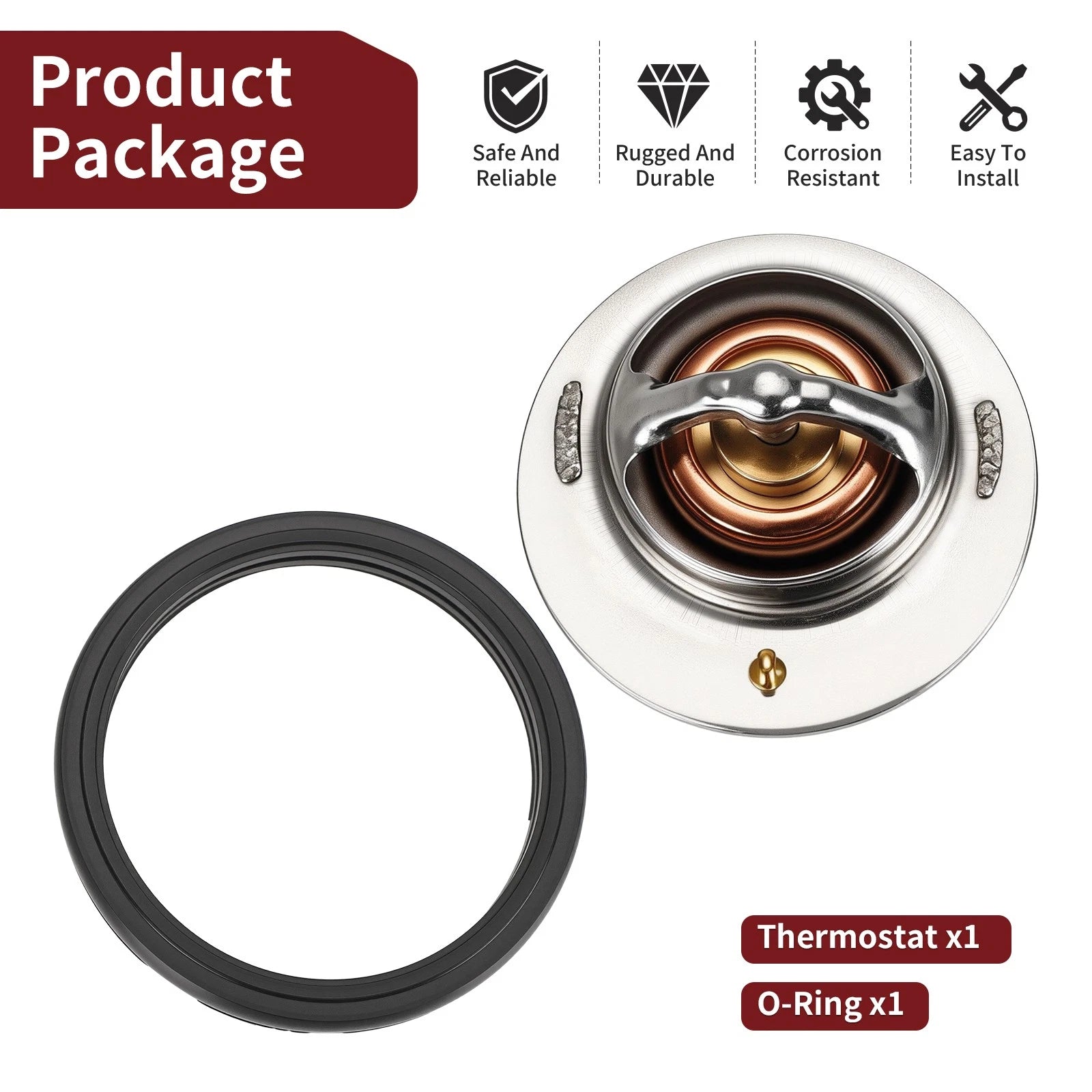 Thermostat for Kawasaki KAF1000 Diesel Mule PRODX / PRODXT (2016–2024) #49054-0008