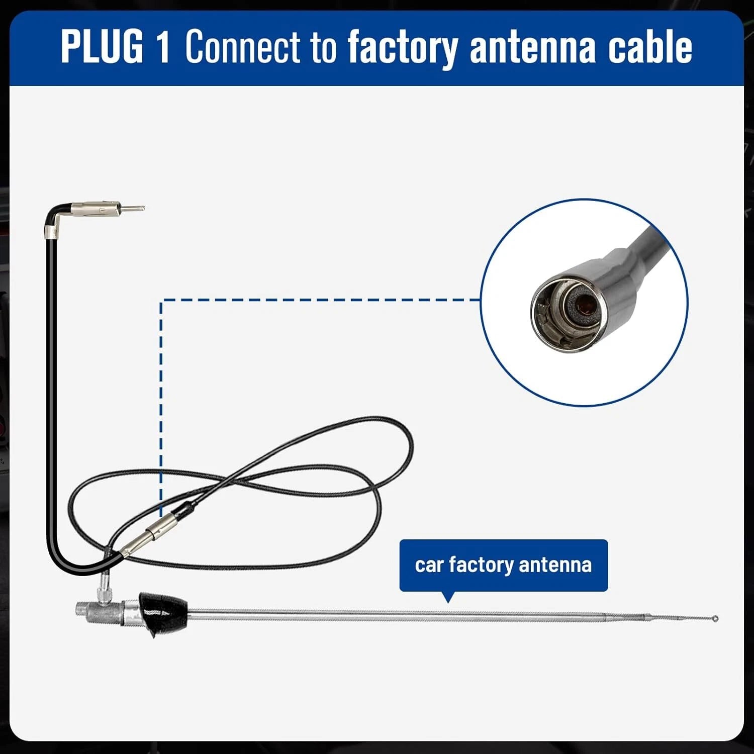 Antenna Adapter for Chevy Malibu Express (1997–2007)