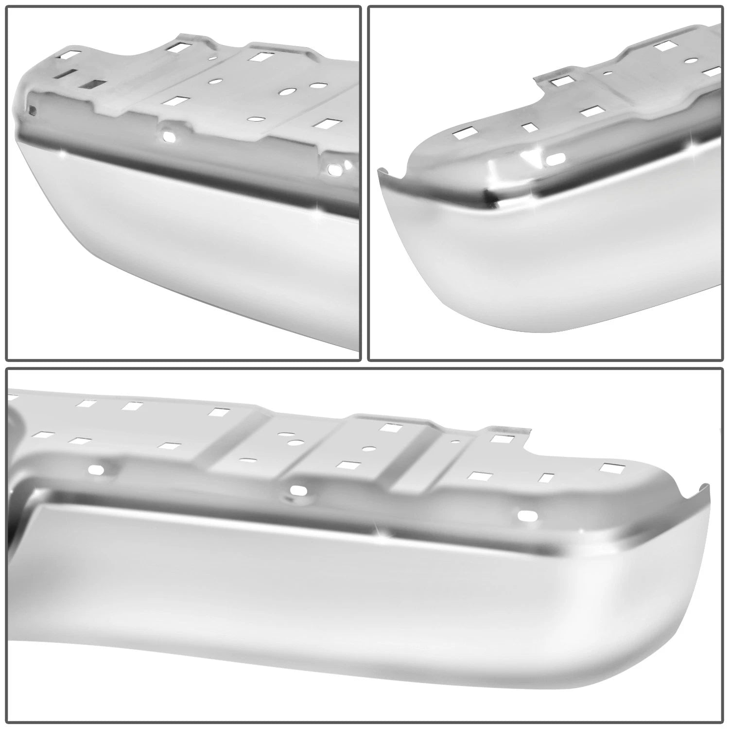 Chrome Steel Rear Bumper Face Bar for Toyota Tundra (2000–2006)