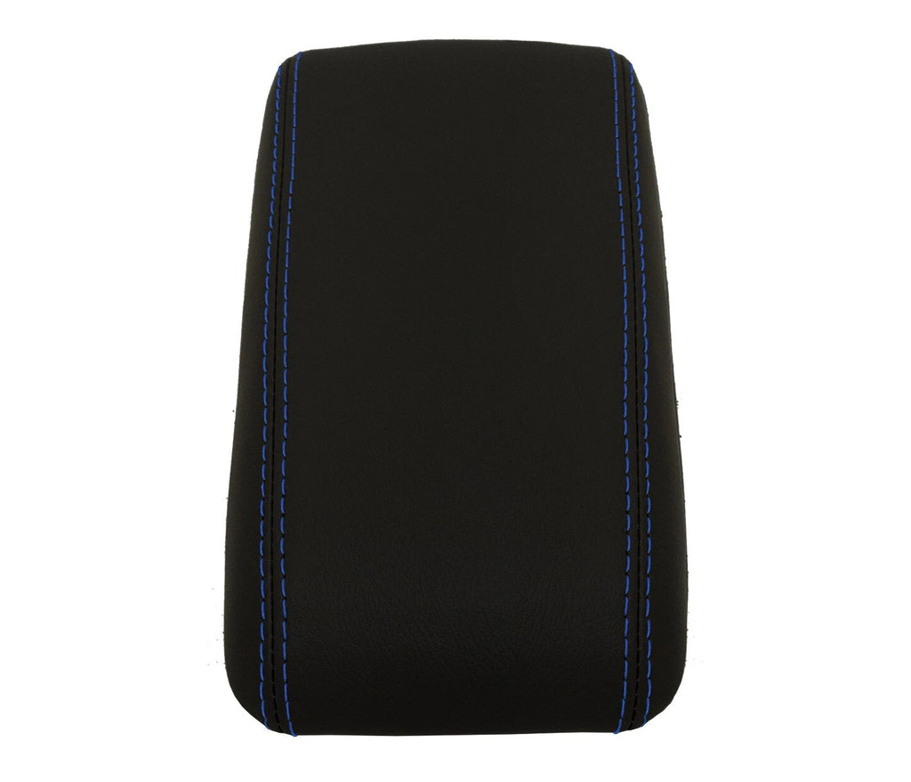 Console Lid Armrest Cover for Scion TC (2005–2010) Blue Stitch PVC Leather