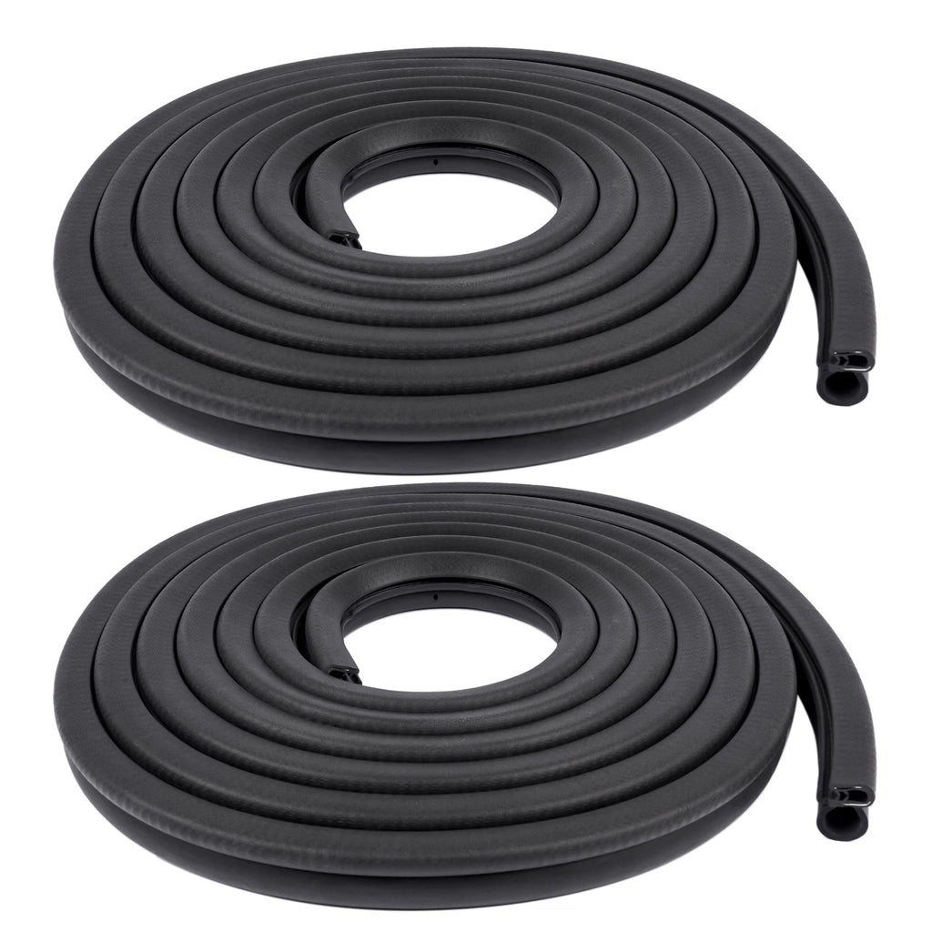 Pair Front Door Weatherstrip Seal for Chevy Silverado GMC Sierra 1500 2500 3500 (2007–2018)