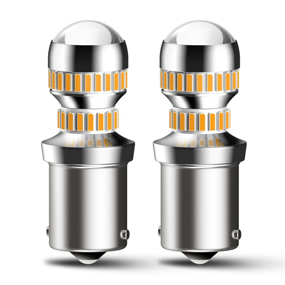 2X AUXITO 1156 Amber LED Turn Signal Light Bulbs for