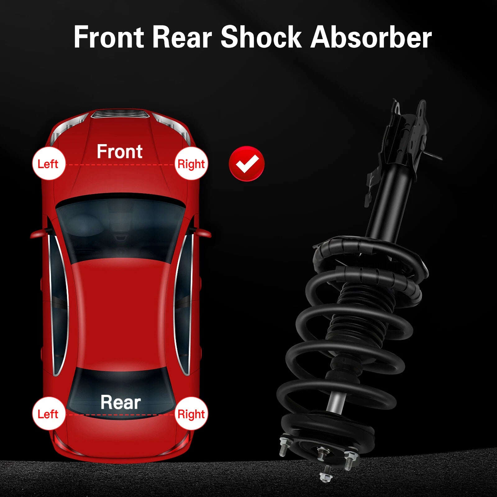 Set of 2 Complete Struts & Coil Springs for Nissan Sentra 1.8L (2002–2006)