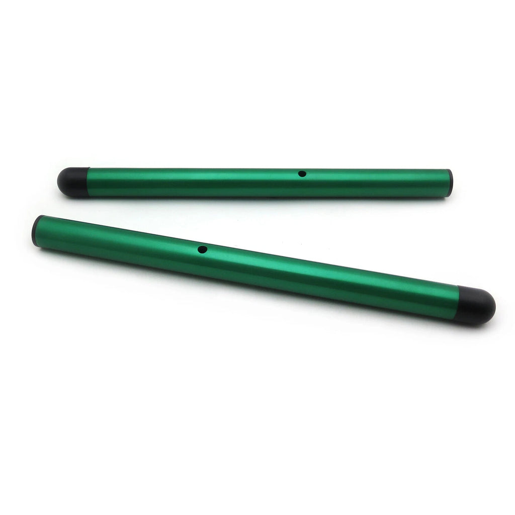 2X Clip-on Handlebars 7/8" for Universal Motorcycles (22mm) Green