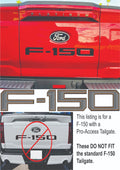 Tailgate Letter Inserts Pro-Access Replacement for Ford F150 (2024–2026)