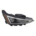 Replacement Passenger Halogen Headlight Assembly w/o LED Daytime Running Lamp
