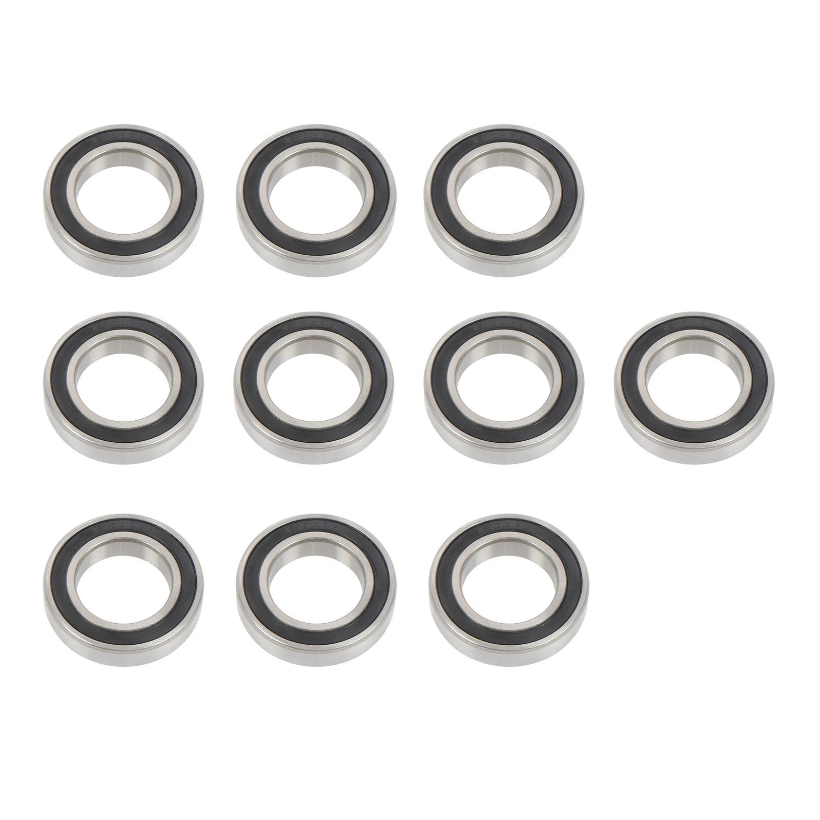 Set of 10 Deep Groove Ball Bearings 40x68x15mm Double Rubber Seals