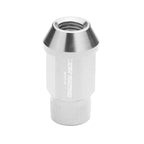 Set of 4 Open End M12x1.5 44mm Tall Silver Aluminum JDM Rim Lug Nuts