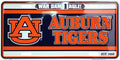 Auburn Tigers Collegiate Metal Novelty License Plate Tag