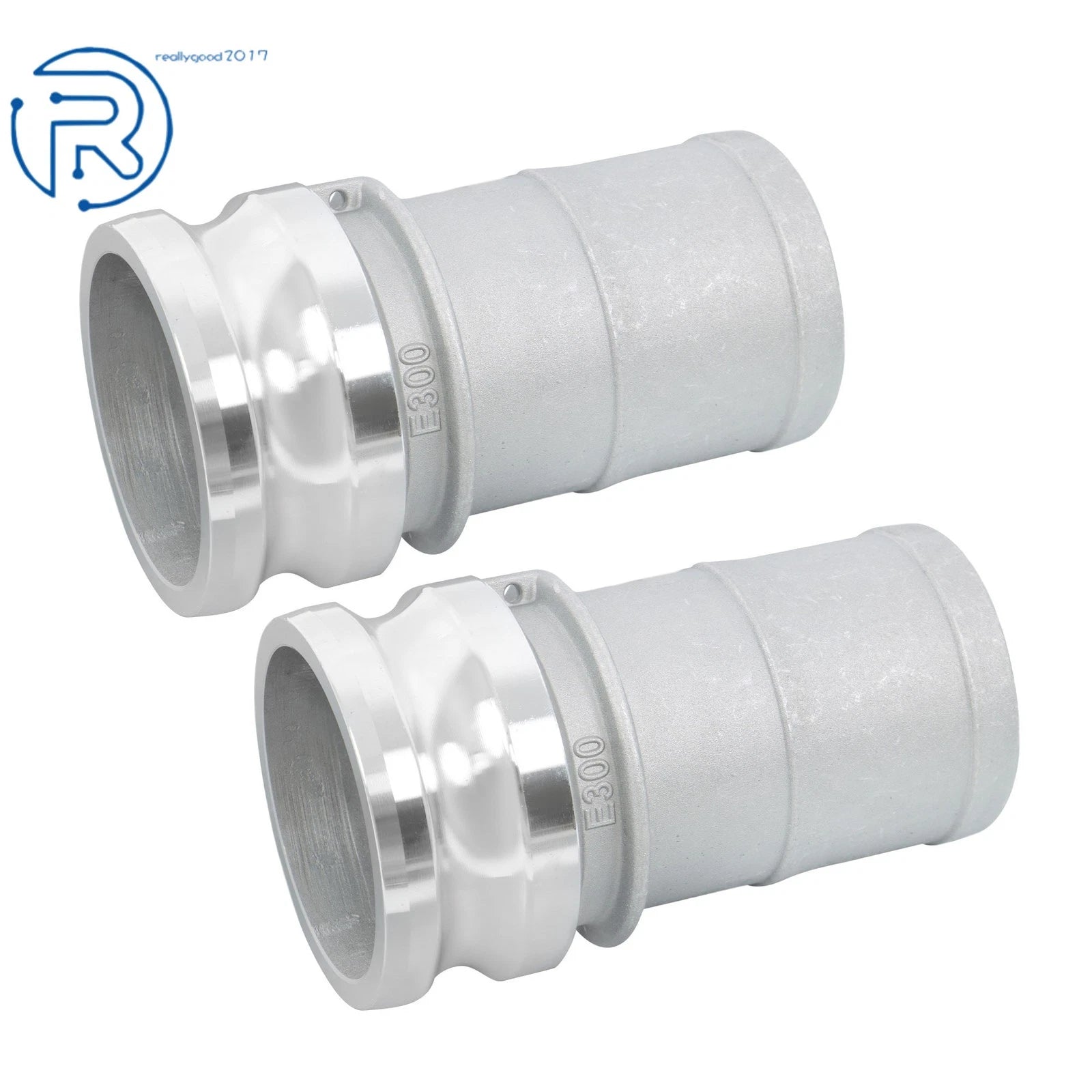 2X Type E Aluminum Cam Groove Hose Fitting for Global 3" Hose ID