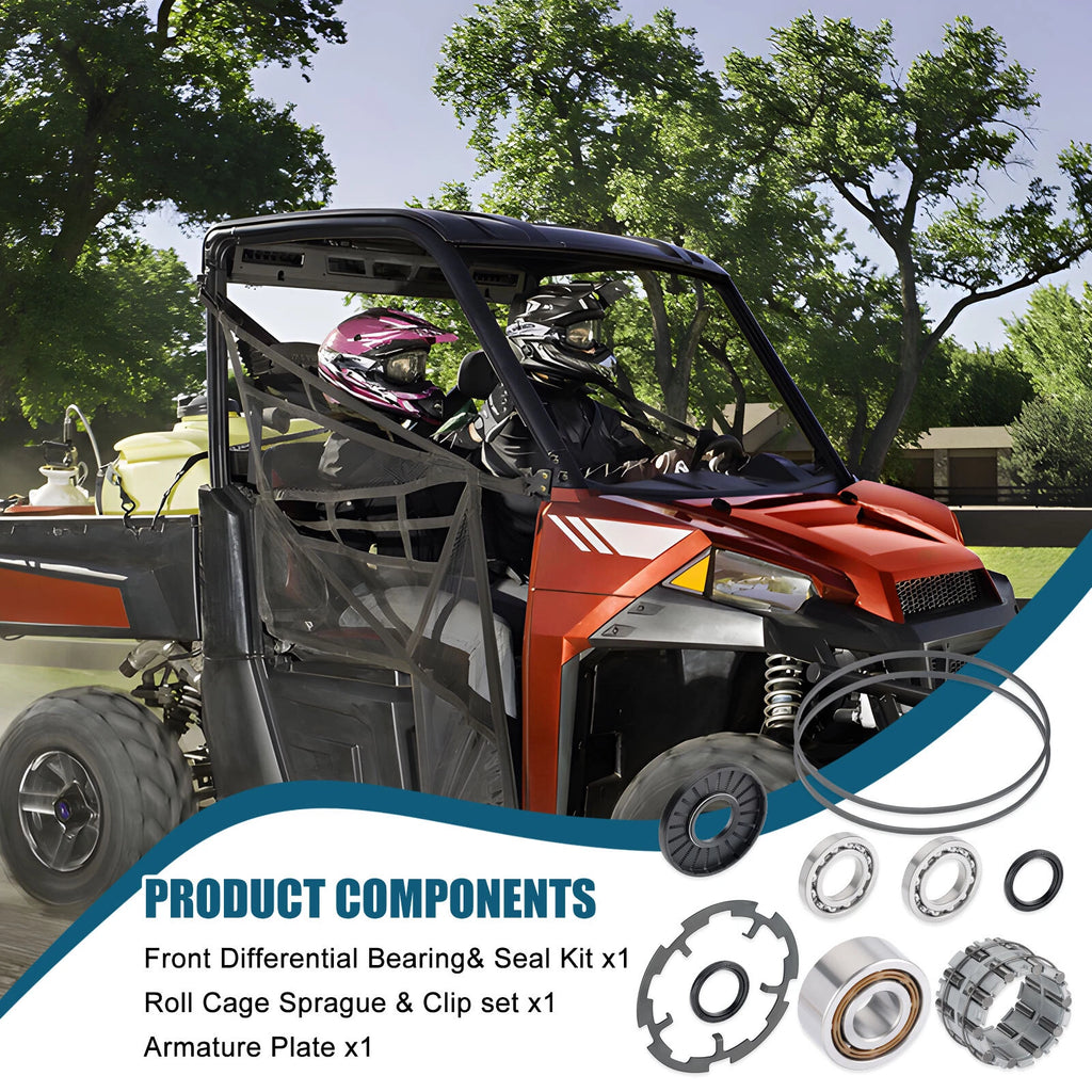 Front Differential Bearing Roll Cage Sprague for Polaris Brutus HD Sportsman (2013–2020)