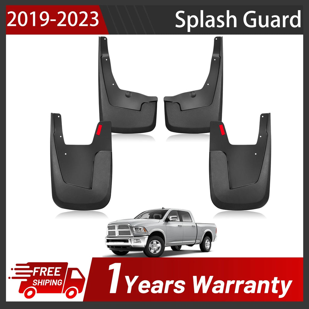 4pcs Splash Guards Mud Flaps for Ram 1500 (2019–2024)