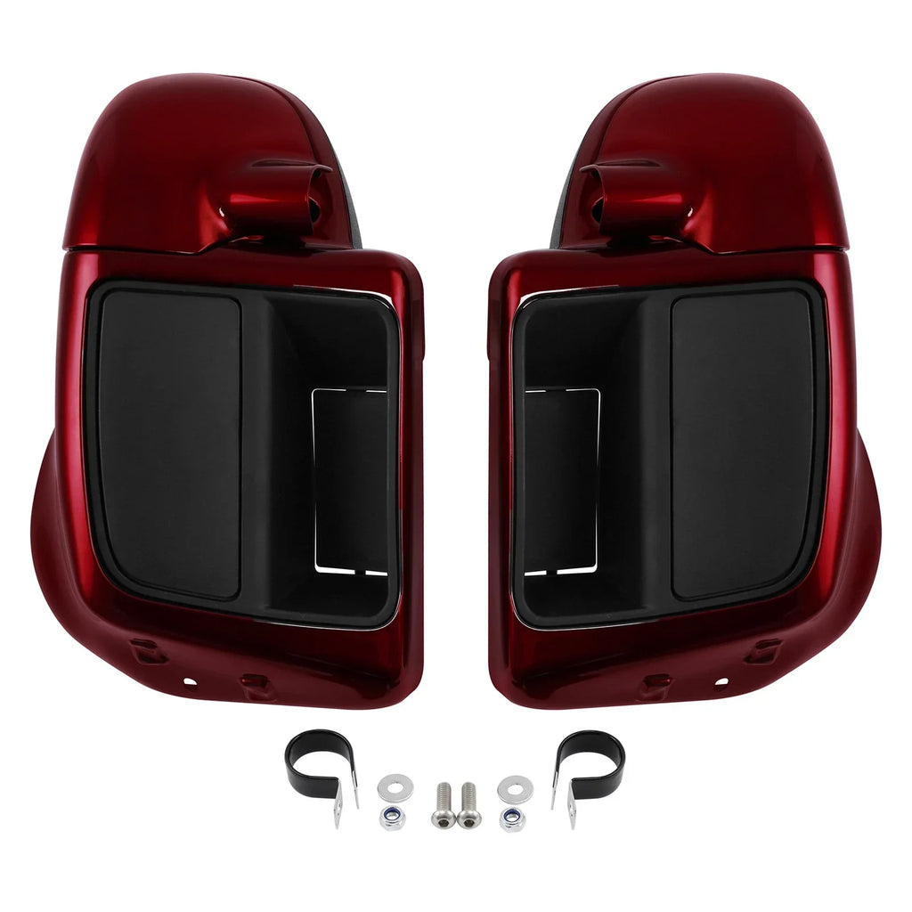 Lower Vented Fairings for Harley Street Road Glide (2014-2025) Velocity Red Sunglo