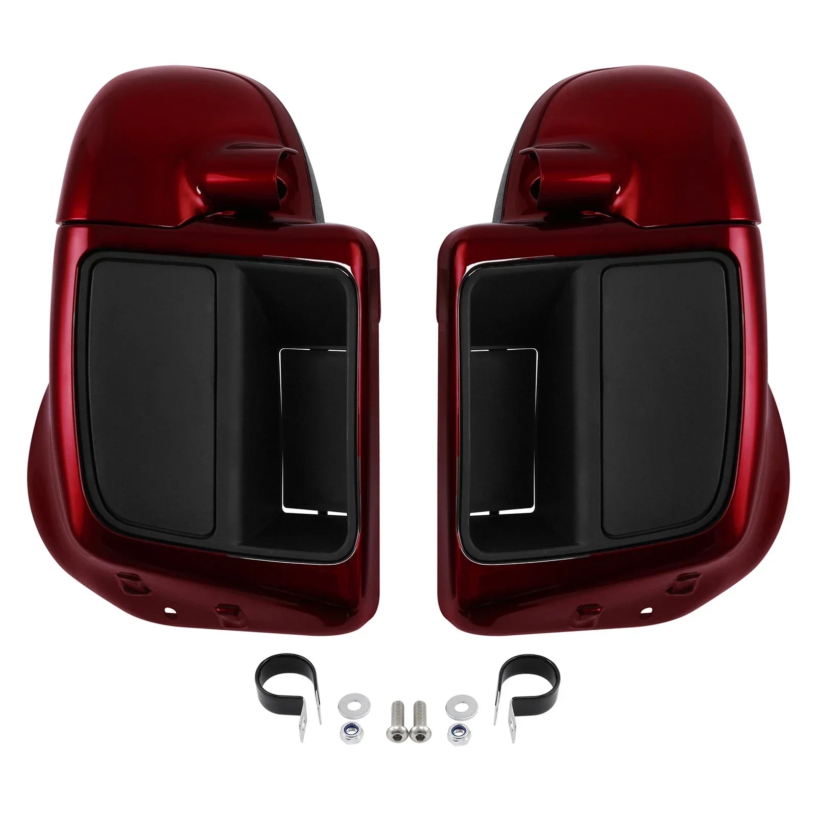 Lower Vented Fairings for Harley Street Road Glide (2014-2025) Velocity Red Sunglo