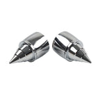 Front Axle Cap Nut Covers for Harley Touring Dyna (2000–2007)