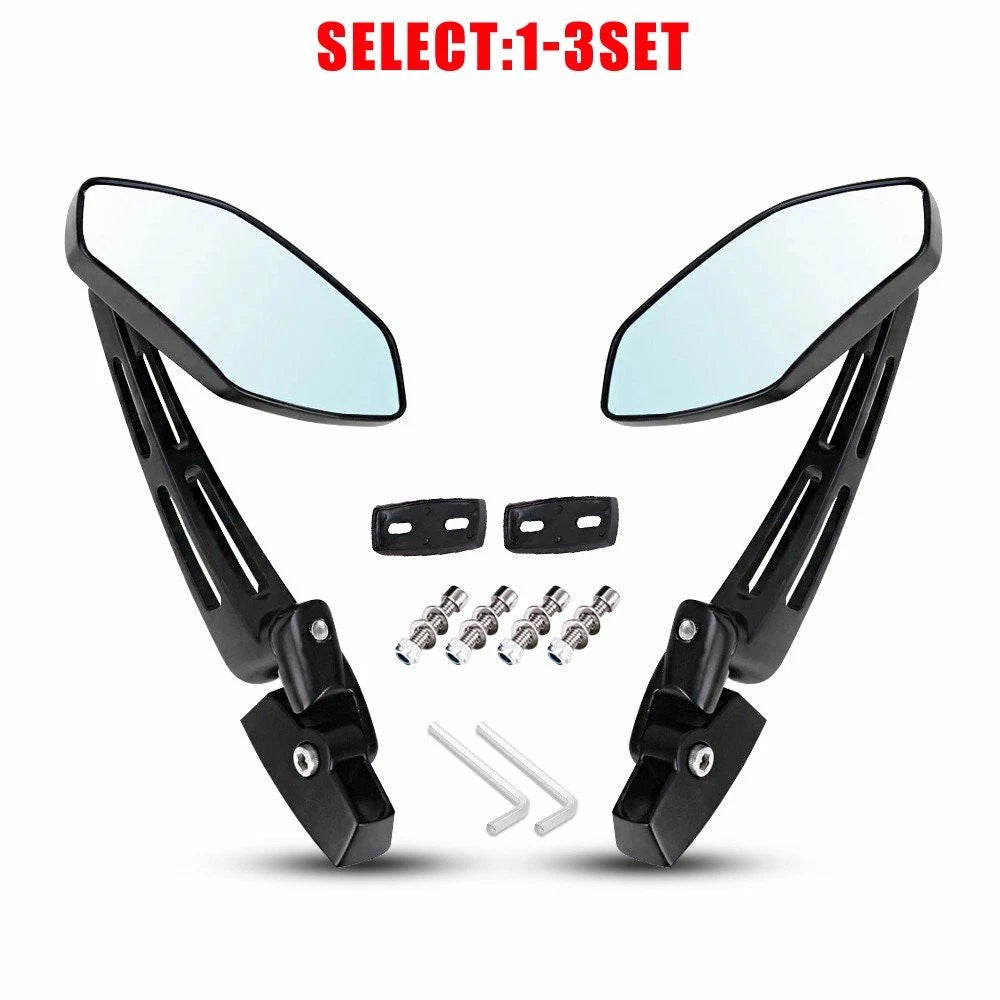 Pair of Black Racing Rearview Mirrors for Honda CBR954 CBR929 CBR600 (1999–2011)