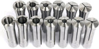 13pcs R8 Round Collet Drawbar Thread 7/16"-20" for CNC Machines