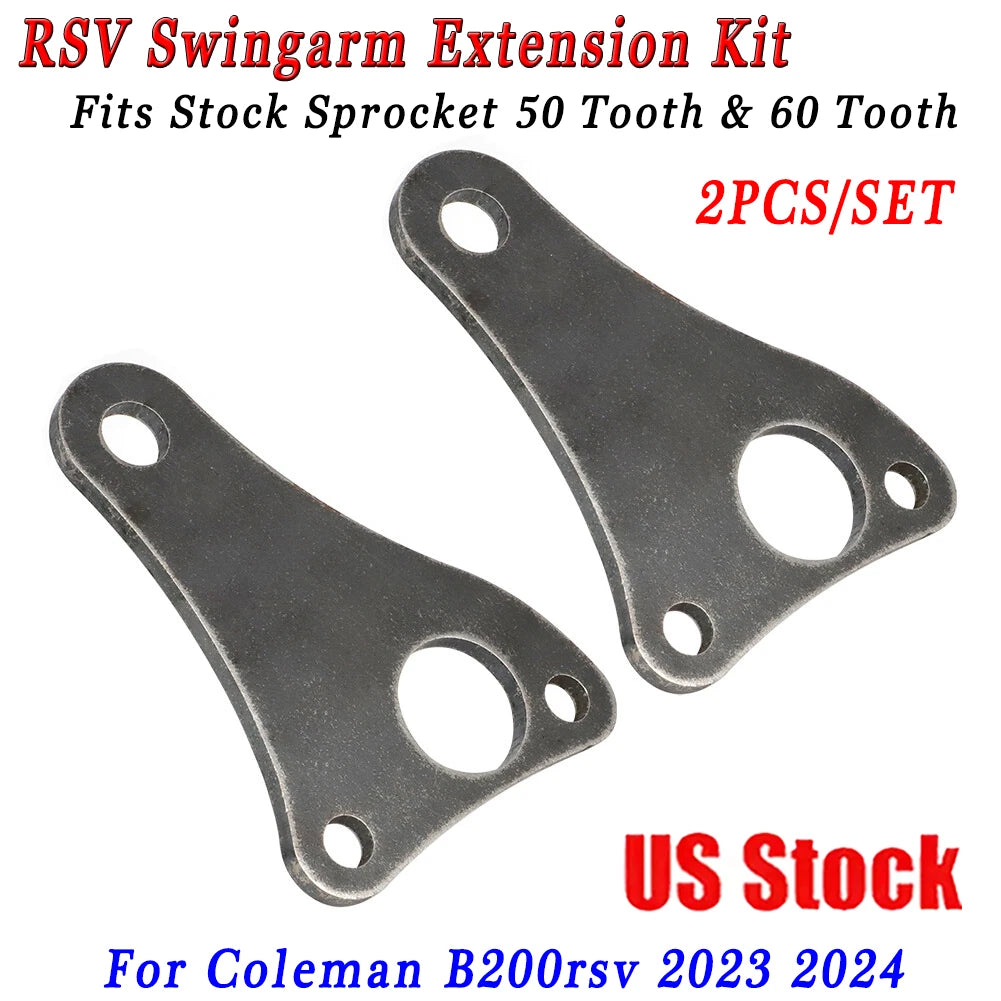 RSV Swingarm Extension & Stock Sprocket 50/60 Tooth for Coleman B200RSV (2023-2024)
