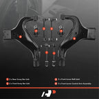 8x Control Arm with Ball Joint for Nissan Pathfinder (1996-2004)