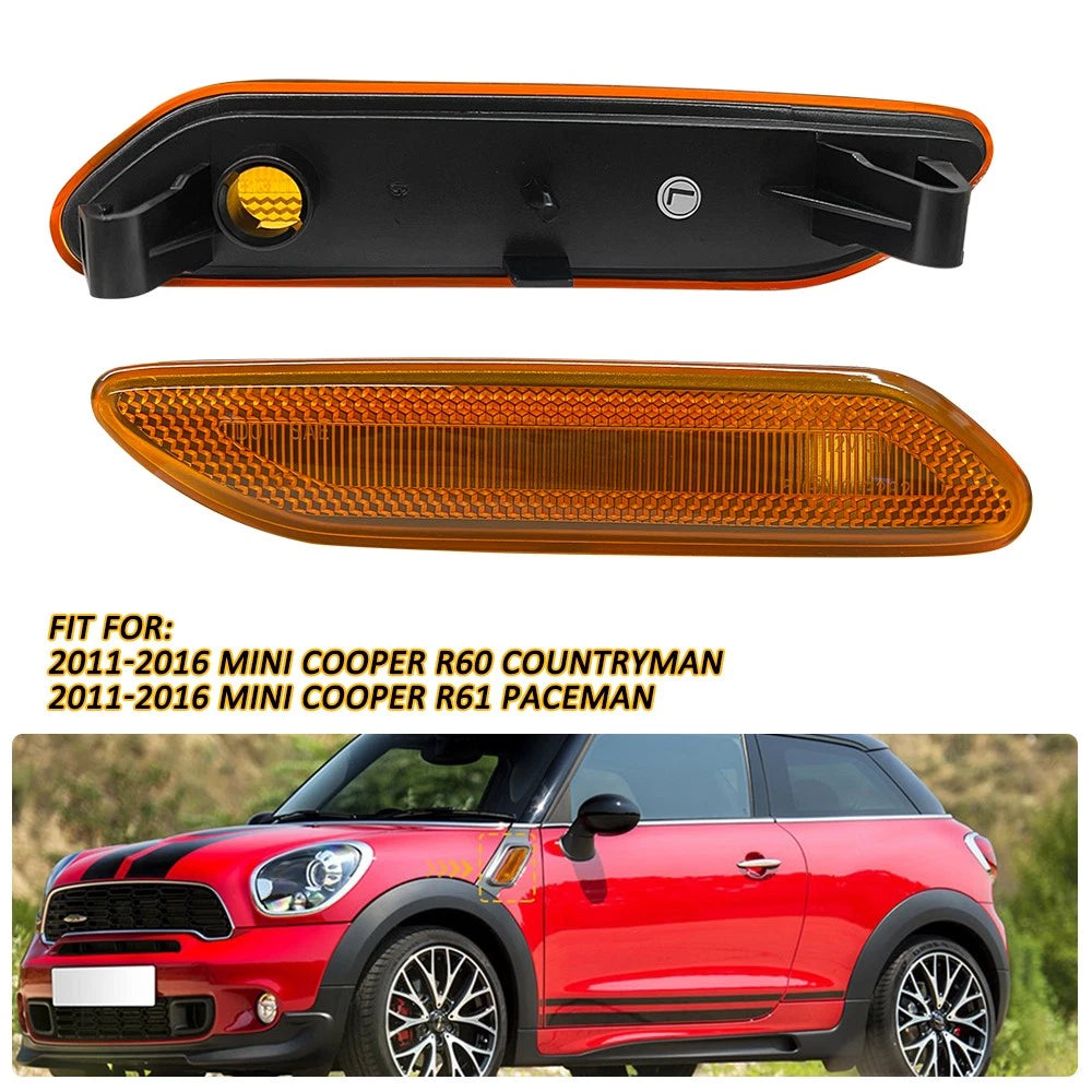 Fender Side Marker Light Amber for Mini Cooper R60 R61 (2012–2016)
