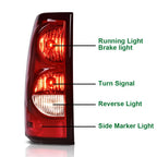 Left Driver Side Tail Light Brake Lamp for Chevy Silverado (2003–2006)