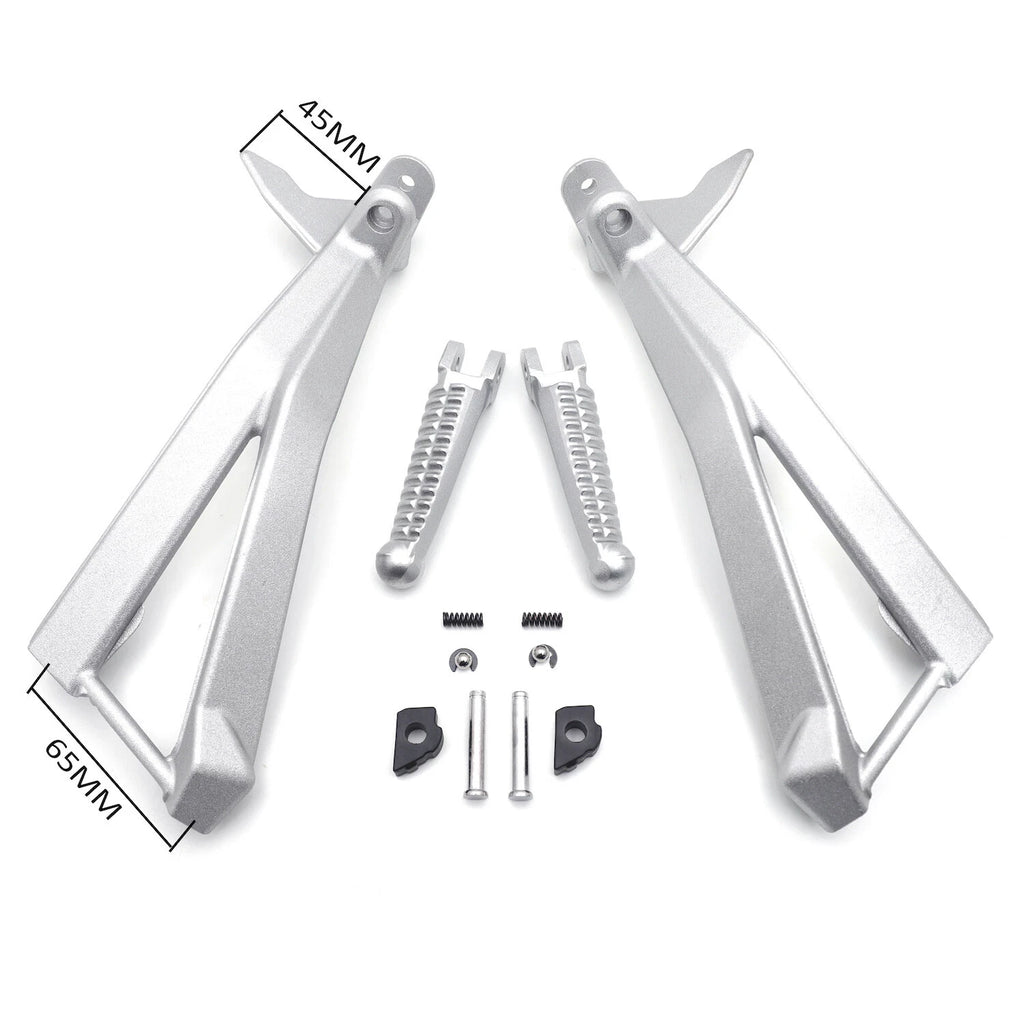 Silver Rear Passenger FootPeg Bracket for Ducati 848 (2008), 1098/S (2007-2008), 1098 (2010-2011)