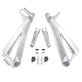 Silver Rear Passenger FootPeg Bracket for Ducati 848 (2008), 1098/S (2007-2008), 1098 (2010-2011)