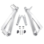 Silver Rear Passenger FootPeg Bracket for Ducati 848 (2008), 1098/S (2007-2008), 1098 (2010-2011)