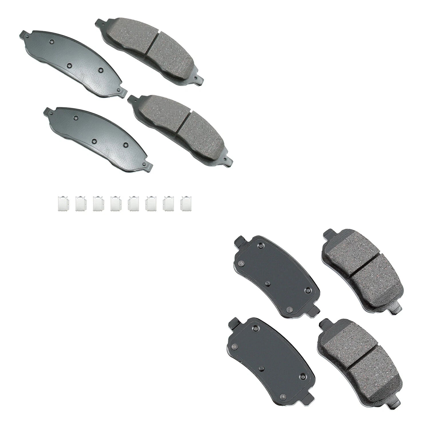 Set of 4 Akebono ProACT Ceramic Disc Brake Pads for Freestar Monterey (2004–2007)
