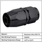 Set of 4 Straight Swivel Hose End Fittings for CPE Hose
