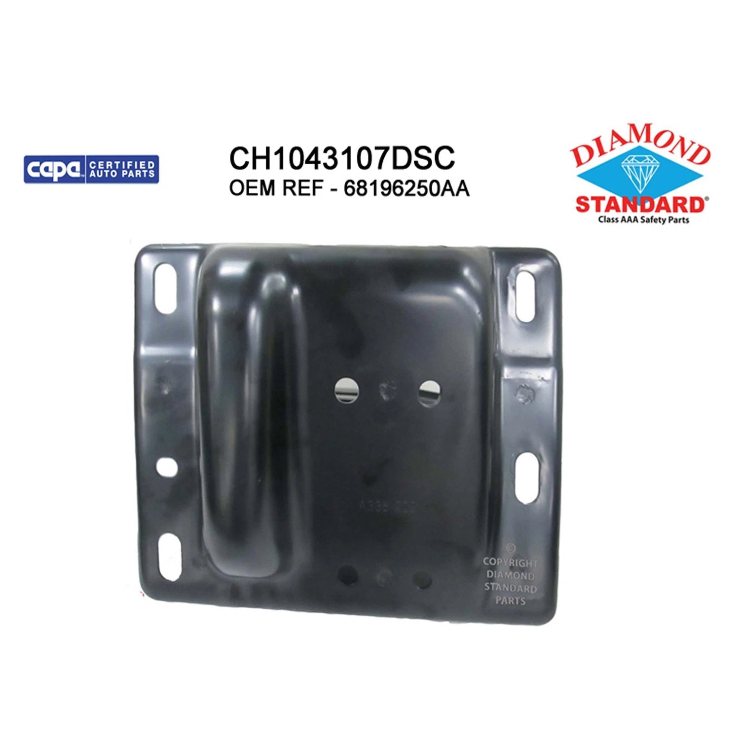 Replacement Steel Front Passenger Side Bumper Support for (See compatibility Chart)