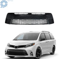 Front Bumper Lower Grille Gloss Black for Toyota Sienna SE (2018–2020)