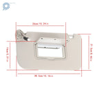 Left Driver Sun Visor for Nissan Rogue X-Trail (2014–2020) Gray with Mirror & Light