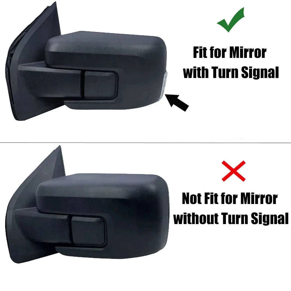 Real Carbon Fiber Rearview Mirror Cover Caps for Ford F150 (2021–2023)