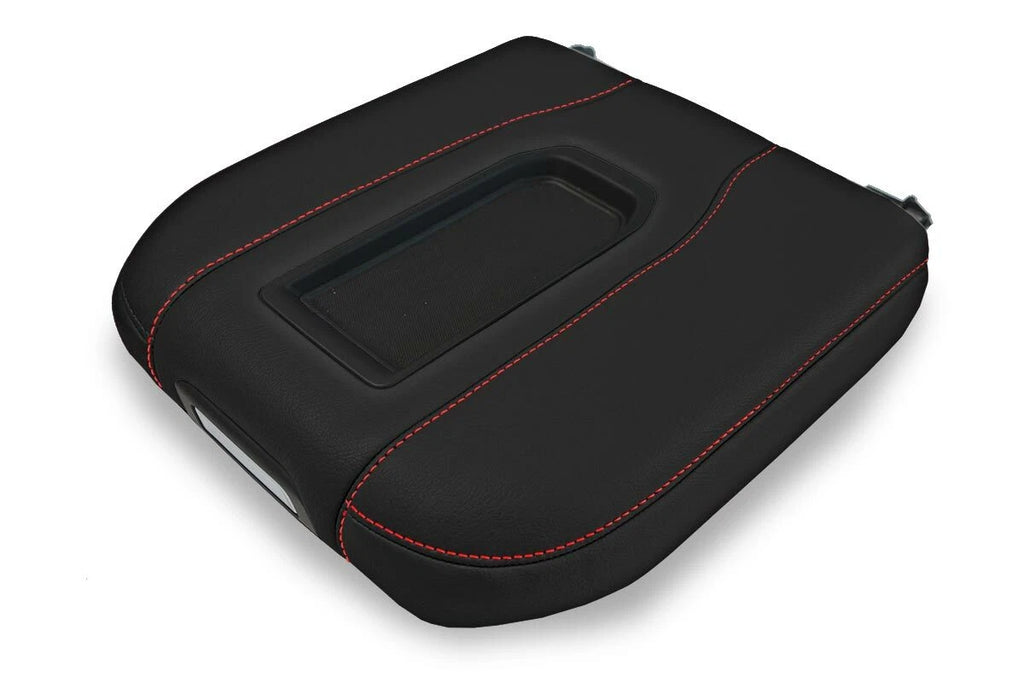 Console Lid Armrest Cover for GMC Sierra (2019–2020) Red Stitch