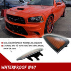 2Pcs Amber Lens Front Side Marker Lights for Dodge Charger (2006–2010)