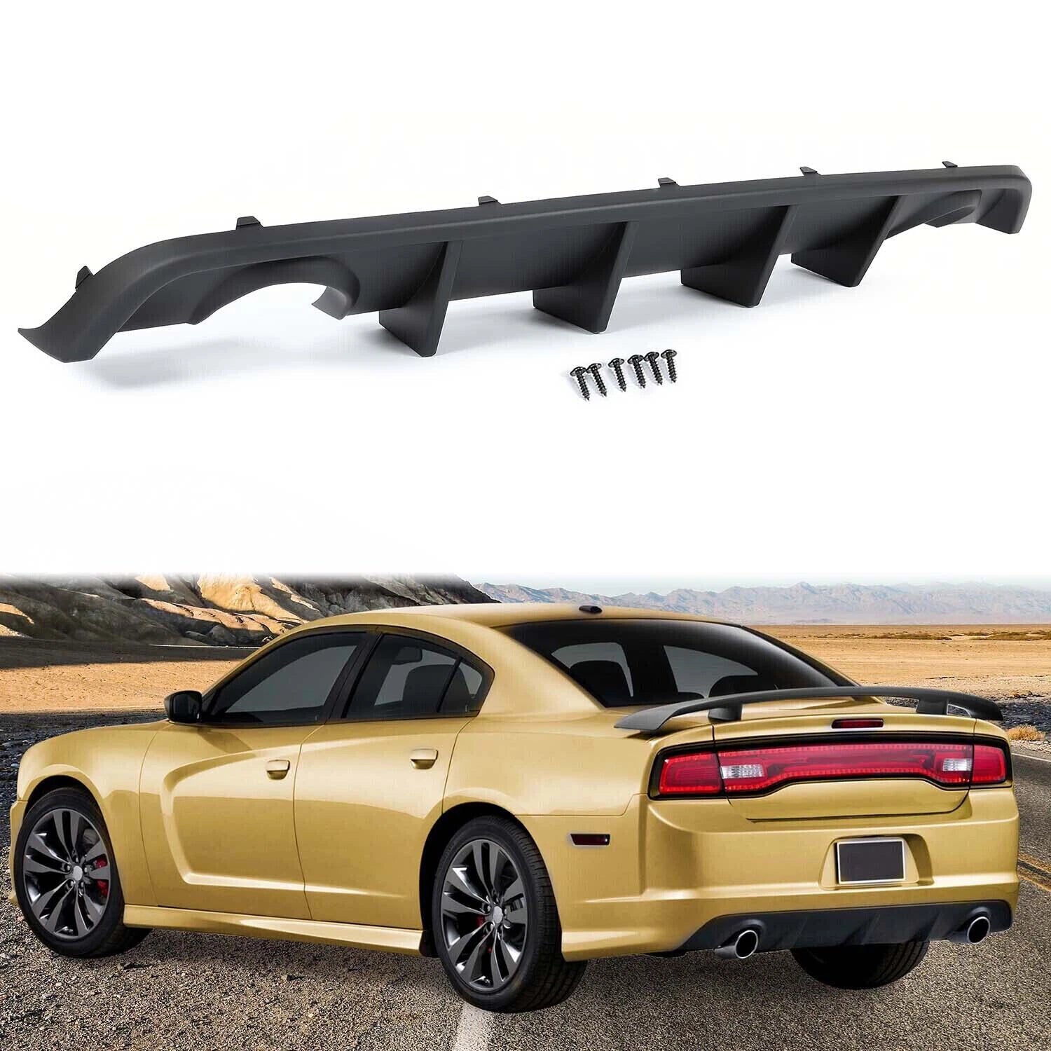 Rear Bumper Lip Diffuser for Dodge Charger SRT V2 (2012–2014)