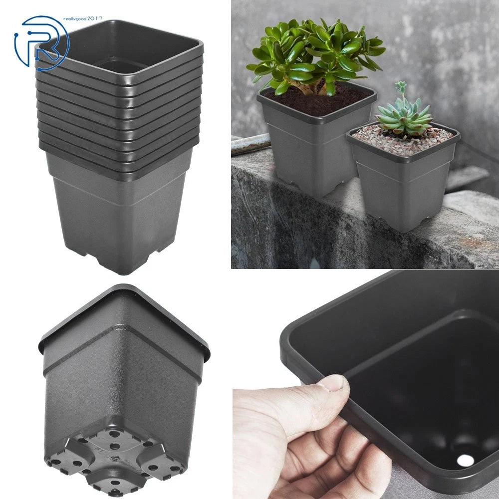 Set of 10 Reusable 10 Gallon Nursery Pots for Planting