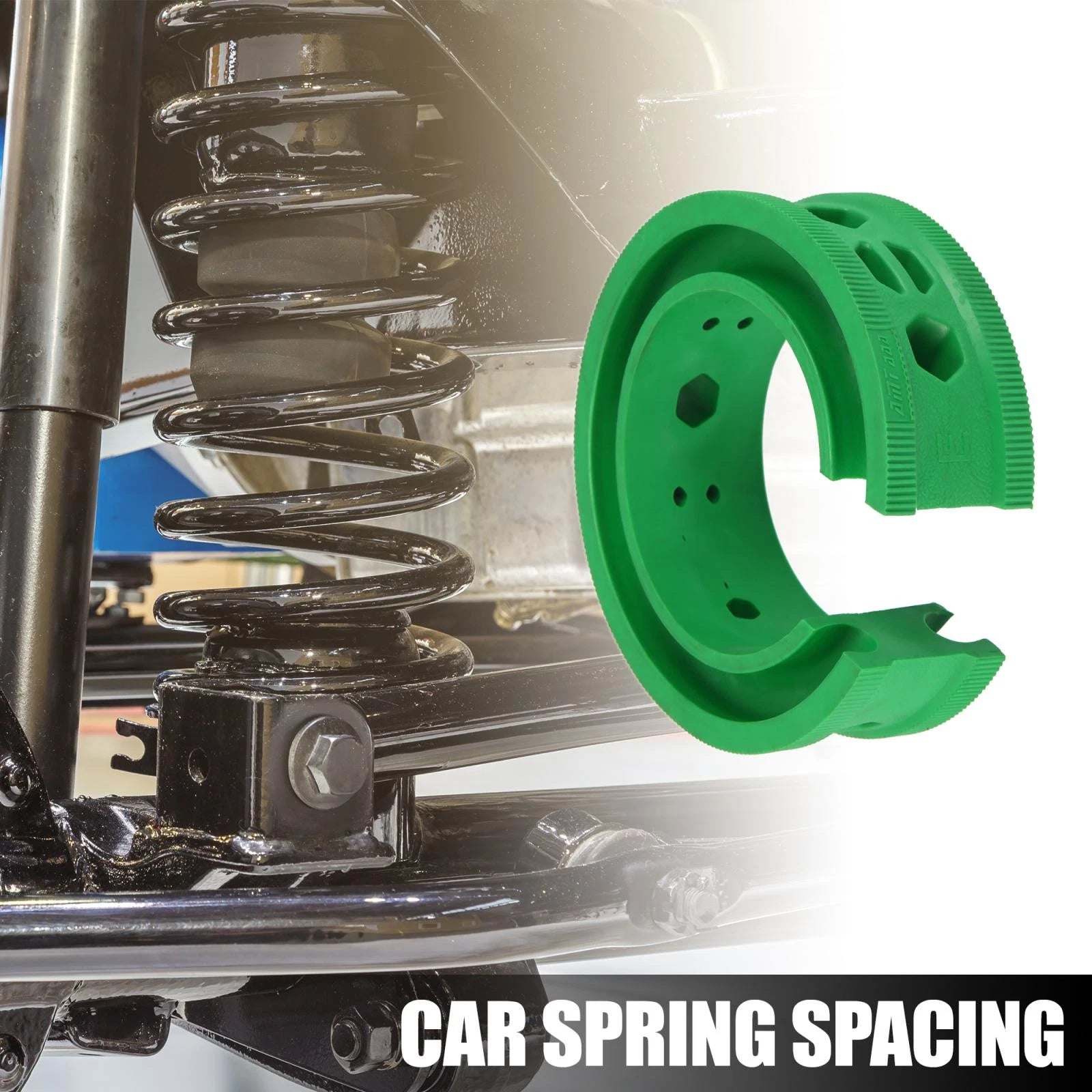 2X Green Coil Spring Rubber Buffer for Ford Chevy (Universal E Type)