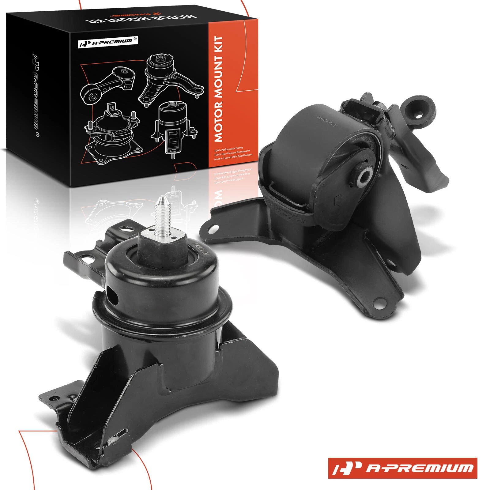 2X Engine Motor & Transmission Mount for Kia Optima (2007–2010)