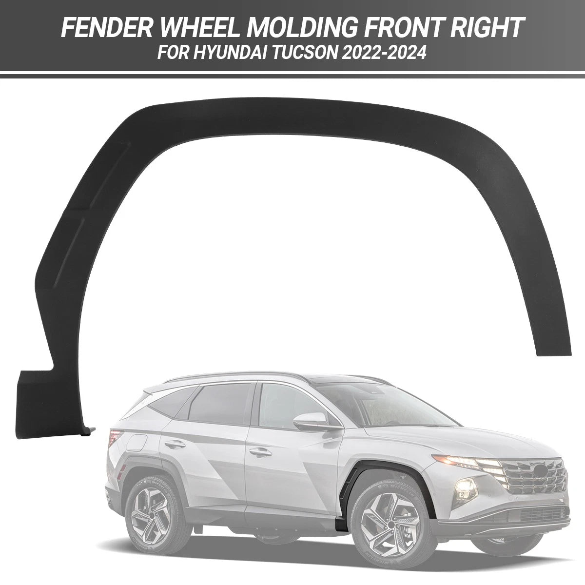 Fender Wheel Molding Front Right for Hyundai Tucson (2022–2024)